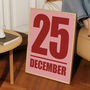 December 25 Christmas Print, thumbnail 2 of 4