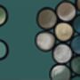 Ombré Circles Wallpaper Turquoise, thumbnail 7 of 7