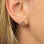 18ct Gold Plated June Birthstone Stud Earrings, thumbnail 2 of 9