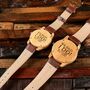 Personalised His And Hers Engraved Bamboo Watch, thumbnail 3 of 9