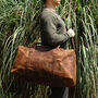 Genuine Leather Holdall Luggage Bag, thumbnail 7 of 12