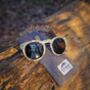 Rivington Seashell Sunglasses With Smoked Grey Lens, thumbnail 5 of 9
