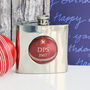 Personalised Cricket Birthday Hip Flask, thumbnail 2 of 5