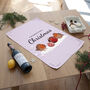 Personalised Robin Baubles Tea Towel, thumbnail 2 of 6