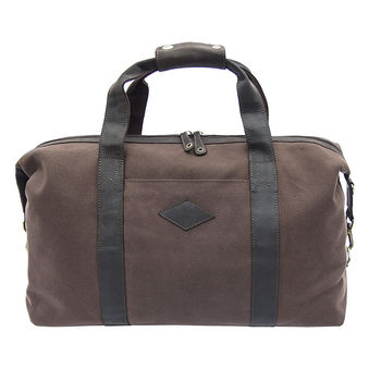 Waxed Canvas And Leather Duffle Bag, 5 of 11