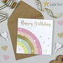 Over The Rainbow Birthday Card Pink, thumbnail 1 of 2