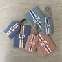 Personalised Faux Leather Stripe Travel Set, thumbnail 9 of 10