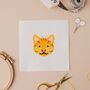 Ginger Cat Mini Counted Cross Stitch Kit, thumbnail 1 of 3