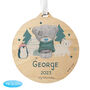 Personalised Winter Explorer Tiny Tatty Teddy Christmas Tree Decoration, thumbnail 5 of 5