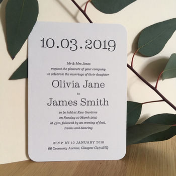 Big Date Save The Date Card, 8 of 12