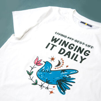 'Winging It Daily' Ladies T Shirt, 3 of 5