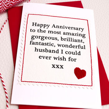 Husband / Boyfriend Handmade Anniversary Card, 2 of 2