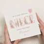 Floral Birthday Card For Niece, thumbnail 1 of 7