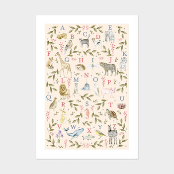 Fauna And Flora Alphabet Art Print, 2 of 2