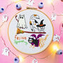 Halloween Cats Beginners Embroidery Kit, thumbnail 1 of 6