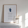 Scottish Map Print With Poem, thumbnail 1 of 3