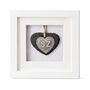 Silver Heart 25th Wedding Anniversary Gift Personalised For The Couple, thumbnail 2 of 8