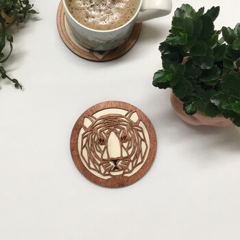 Layered Wooden Animal Coaster Sets, 7 of 11