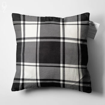 Gingham Cushion Cover With Black And White, 5 of 7