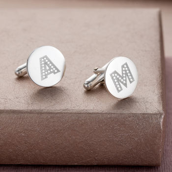 Personalised Letter In Lights Cufflinks, 4 of 6