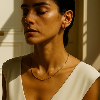 Light Line Bar Chain Necklace, 2 of 4