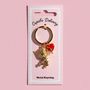Cupid’s Delivery Cherub Heart Keyring, thumbnail 1 of 3