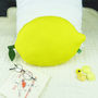Lemon Shaped Pillow Nursery Cushion, thumbnail 3 of 5
