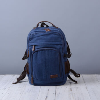 Colourway Canvas Backpack Rucksack, 2 of 12