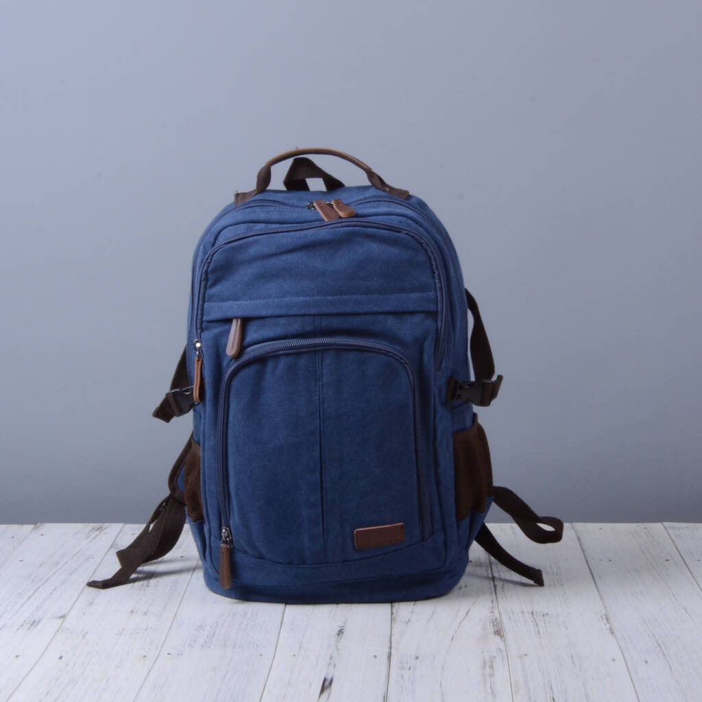 Colourway Canvas Backpack Rucksack, 1 of 12