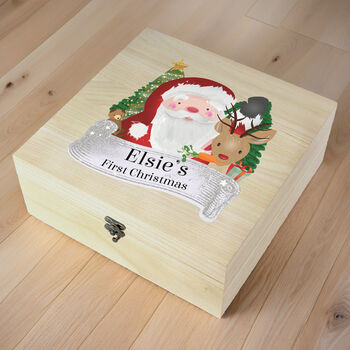 Personalised Santa And Reindeer Christmas Eve Box, 3 of 6