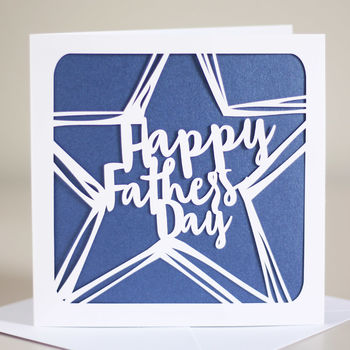 Father's Day Papercut Card By Whole in the Middle | notonthehighstreet.com