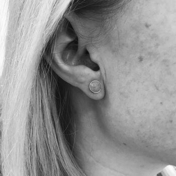 Savanne Gold Plated And Labradorite Stud Earrings, 2 of 4