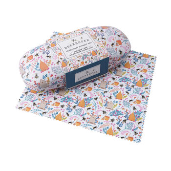 Hard Glasses Case With Cleaning Cloth In Bee Print, 2 of 5