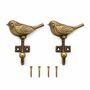 Golden Sparrow Brass Wall Hook, thumbnail 1 of 9