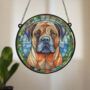 Bull Mastiff Stained Glass Effect Suncatcher, thumbnail 6 of 6