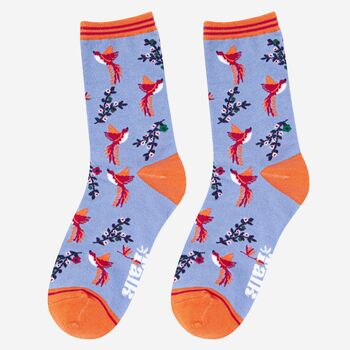 Women's Hummingbird Bamboo Socks, 3 of 5