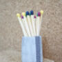 Sustainable Concrete Match Stick Holder And Matchsticks, thumbnail 8 of 10