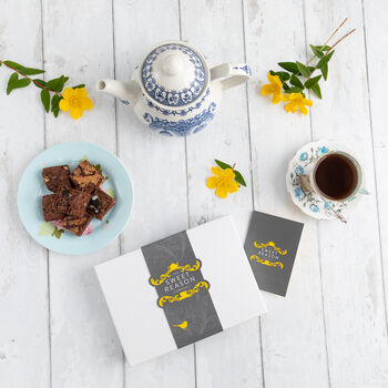 Vegan Brownies Afternoon Tea For Four Gift Box, 10 of 10