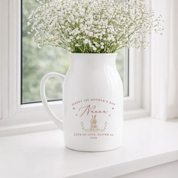 Personalised Mother's Day Floral Vase; Gift For Mummy, 7 of 7