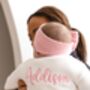 Spring Baby Name White Embroidered Personalised Cardigan, Perfect Baby Shower Or New Baby Gift, thumbnail 1 of 12