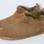 Sheepskin Slippers Camel 100% Hand Crafted Hard Sole, thumbnail 1 of 4