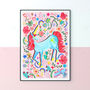 Colourful Unicorn Art Print, thumbnail 4 of 11