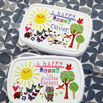 Personalised 'Happy Lunch' Lunchbox, 4 of 10