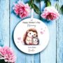 Personalised Mother's Day Hedgehog Decoration, thumbnail 1 of 2