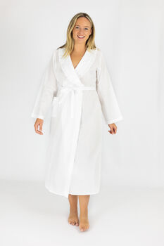 Polka Dot Cotton Dressing Gown, 8 of 8