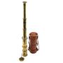 Brass Handheld Antique Finish Telescope And Leather Case, thumbnail 7 of 7