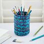 Recycled Newspaper Round Pencil Holder, thumbnail 3 of 11