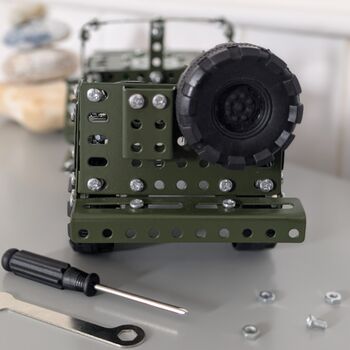 Make Your Own Army Jeep Metal Construction Set, 4 of 9