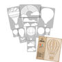 Reusable Plastic Stencils Pcs 14 Balloon With Brushes, thumbnail 1 of 4
