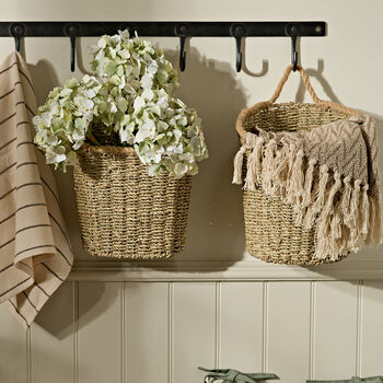 Emery Woven Seagrass Wall Basket, 4 of 5